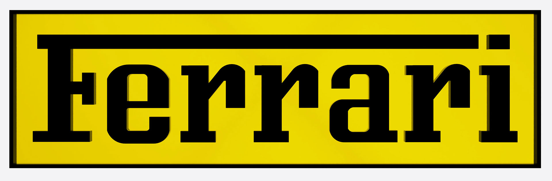 ferrari надпис текст